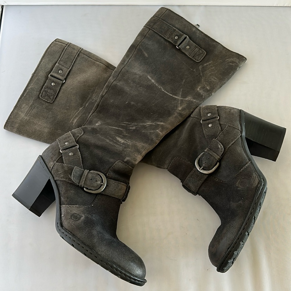 Born Black Heeled Boots